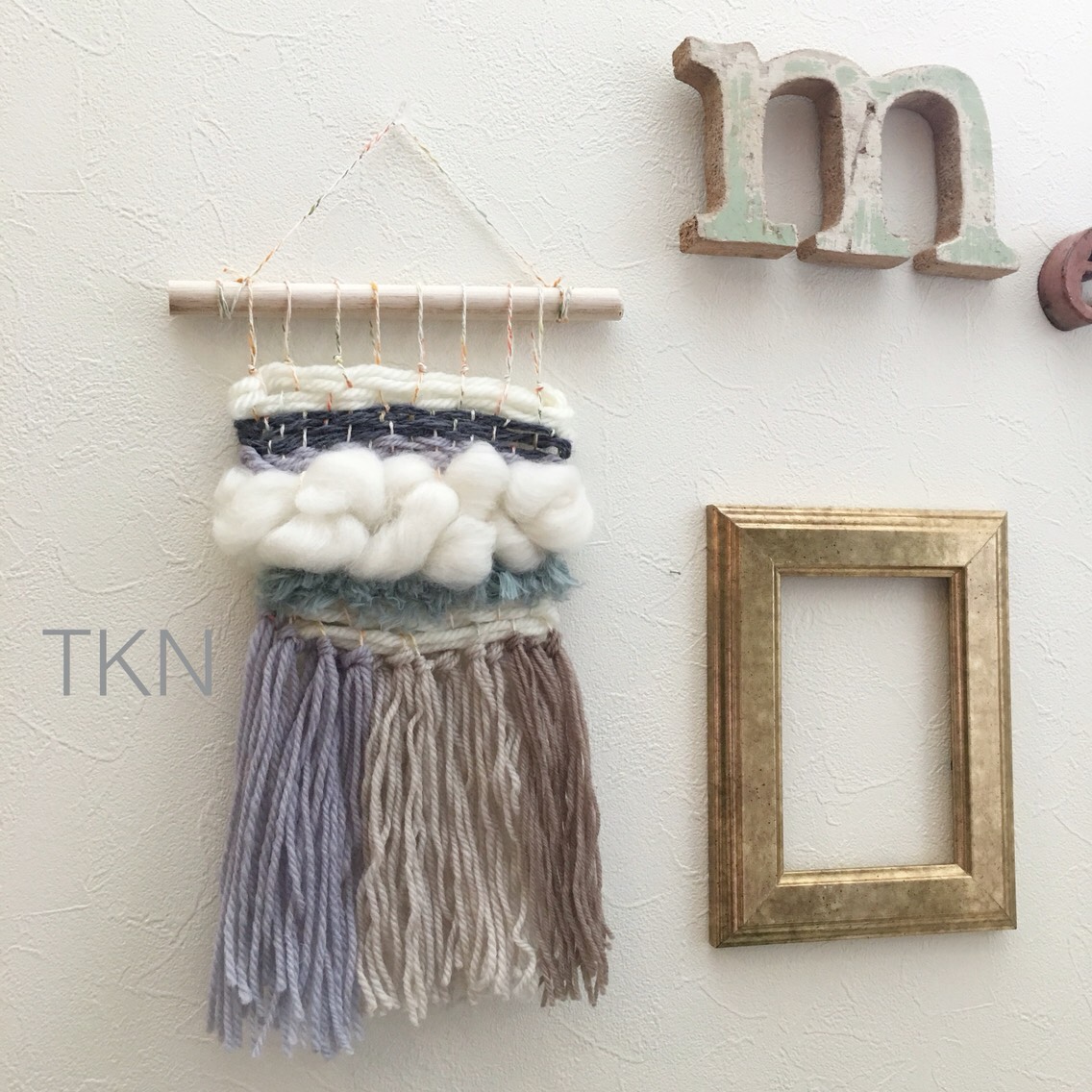 ハンドメイド◆【ウィービングタペストリー】◆壁掛け◆gimmickcharm ハンドメイド◇【ウィービングタペストリー】◇壁掛け