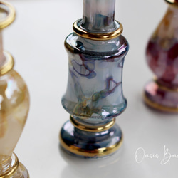 Creema限定！送料無料！［ミニサイズ］エジプトガラス香水瓶 パフュームボトル アロマオイル ミックス 3本セット 7枚目の画像