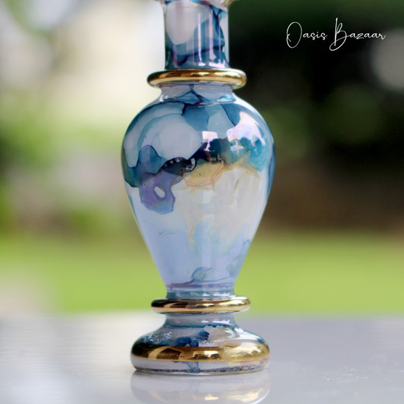 ［ミニサイズ］エジプトガラス香水瓶 パフュームボトル アロマオイル ミックス 4枚目の画像