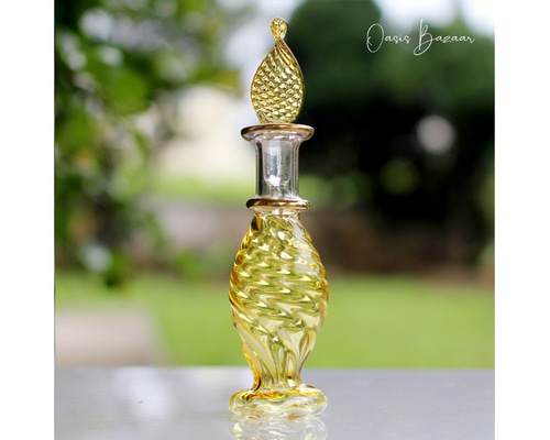 ミニサイズ］エジプトガラス香水瓶 パフュームボトル アロマオイル