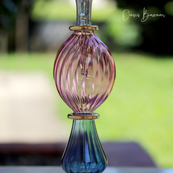 GOLD［Mサイズ］エジプトガラス香水瓶 パフュームボトル アロマオイル ミックス 4枚目の画像