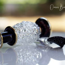 ［ミニサイズ］エジプトガラス香水瓶 パフュームボトル アロマオイル ブラック 5枚目の画像