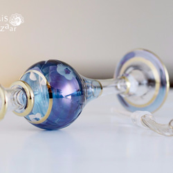 ［送料無料］エジプトガラス香水瓶 パフュームボトル アロマオイル 3本セット 3枚目の画像