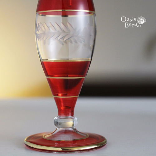 パフュームボトル Mサイズ］エジプトガラス香水瓶 パフュームボトル アロマオイル