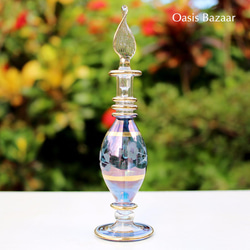 ［送料無料］エジプトガラス香水瓶 パフュームボトル アロマオイル アロマディフューザー 3本セット 5枚目の画像