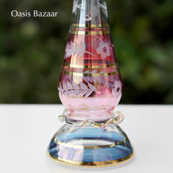 22K GOLD［Lサイズ］エジプトガラス香水瓶 パフュームボトル アロマオイル ミックス 5枚目の画像