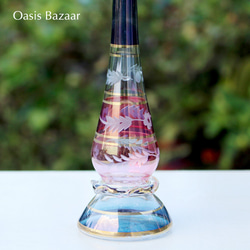 GOLD［Lサイズ］エジプトガラス香水瓶 パフュームボトル アロマオイル ミックス 5枚目の画像