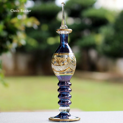 ［送料無料］エジプトガラス香水瓶 パフュームボトル アロマオイル アロマディフューザー 3本セット 3枚目の画像
