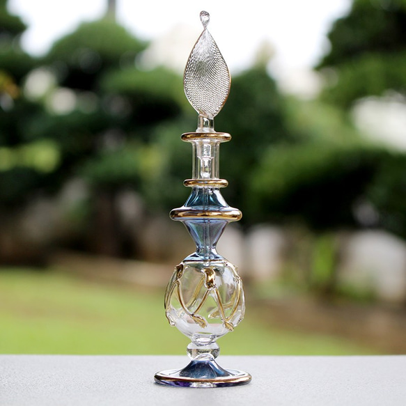 ［送料無料］エジプトガラス香水瓶 パフュームボトル アロマオイル アロマディフューザー 3本セット 7枚目の画像