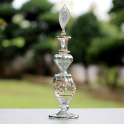 ［送料無料］エジプトガラス香水瓶 パフュームボトル アロマオイル アロマディフューザー 3本セット 5枚目の画像