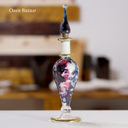 22K GOLD［Sサイズ］エジプトガラス香水瓶 パフュームボトル アロマオイル ミックス 2枚目の画像