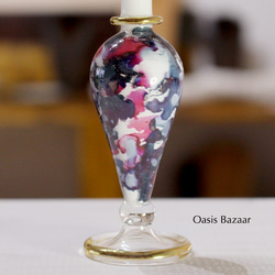 22K GOLD［Sサイズ］エジプトガラス香水瓶 パフュームボトル アロマオイル ミックス 4枚目の画像