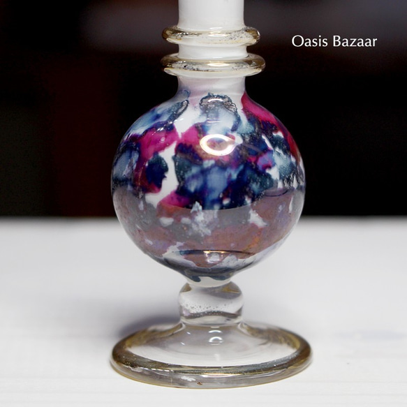 22K GOLD［XSサイズ］エジプトガラス香水瓶 パフュームボトル アロマオイル ミックス 4枚目の画像
