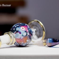 22K GOLD［XSサイズ］エジプトガラス香水瓶 パフュームボトル アロマオイル ミックス 5枚目の画像