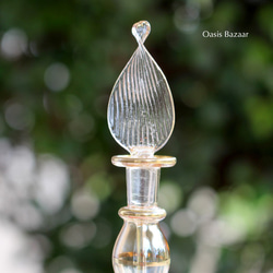 22K GOLD［Sサイズ］エジプトガラス香水瓶 パフュームボトル アロマオイル イエロー 3枚目の画像