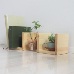 ミニプランタースタンド/トイレットペーパーストッカー/フラワースタンド/観葉植物スタンド/木製ラック 4枚目の画像