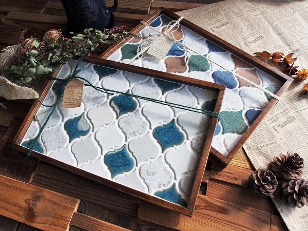 『winter-color』  ランタン型タイルのランチトレー