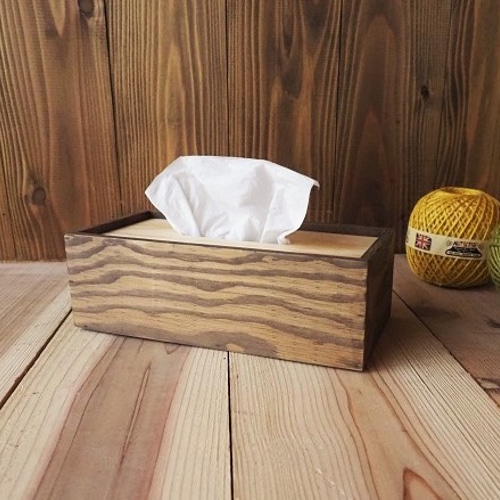 ティッシュストッカー 木製 ナチュラル バイカラー 【公式通販】