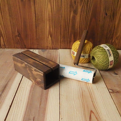 送料無料 ウォールナットカラー 木製コロコロスタンド [クリーナー×粘着テープ付き］ (粘着カーペットクリーナー） 5枚目の画像