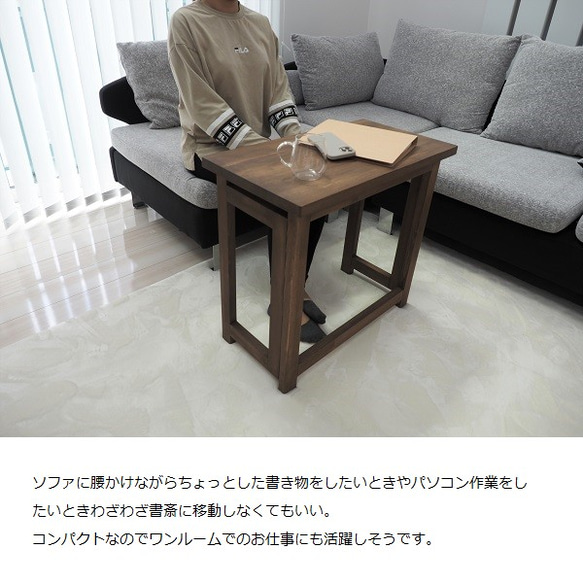 天然木 折りたたみテーブル（ワークデスク アウトドアテーブル イベント用什器） 5枚目の画像