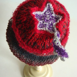 針織帽&lt;星星圖案&gt; 第2張的照片