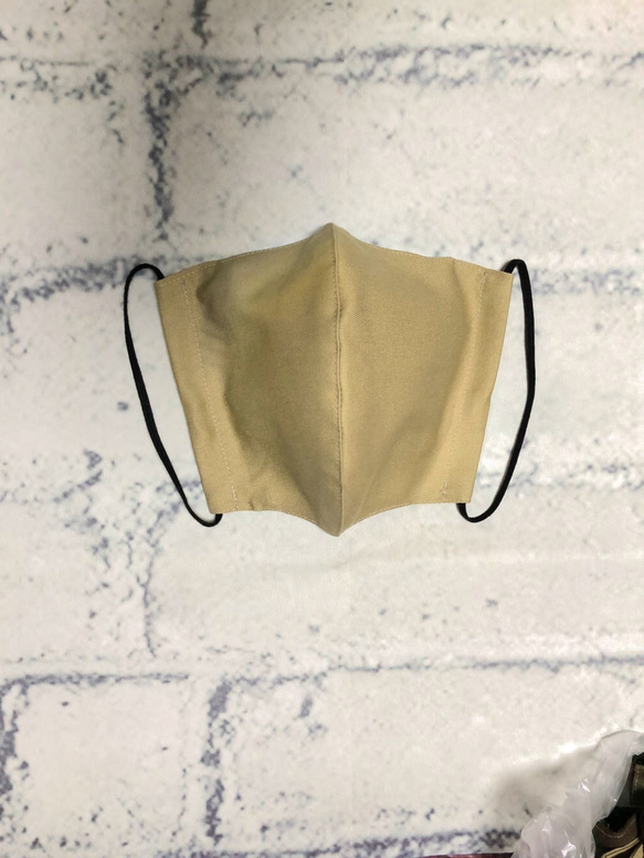 D 【送料無料】 ❤️立体マスク 紳士用 綿100 大きめ フィルターポケット付 布マスク メンズ 5枚目の画像