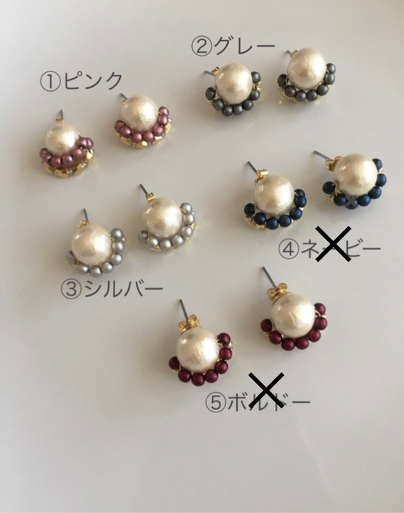 タッセルピアス/アイボリー/2way✨クリスマス早割り✨ 5枚目の画像