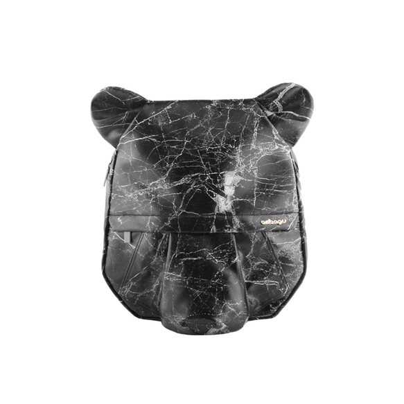 ORIBAGU 摺紙包_黑大理石熊 後背包 第1張的照片