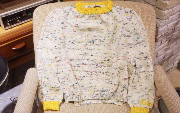 handmade merino wool sweater plants 手織美麗諾羊毛衣 花花草草 第3張的照片