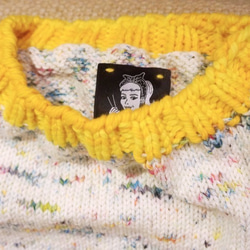 handmade merino wool sweater plants 手織美麗諾羊毛衣 花花草草 第4張的照片