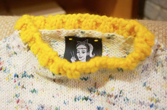 手作りのメリノウールのセーターの植物の子供たちは、ウールのセーターを手織り子フローラEditionのメリノ 4枚目の画像