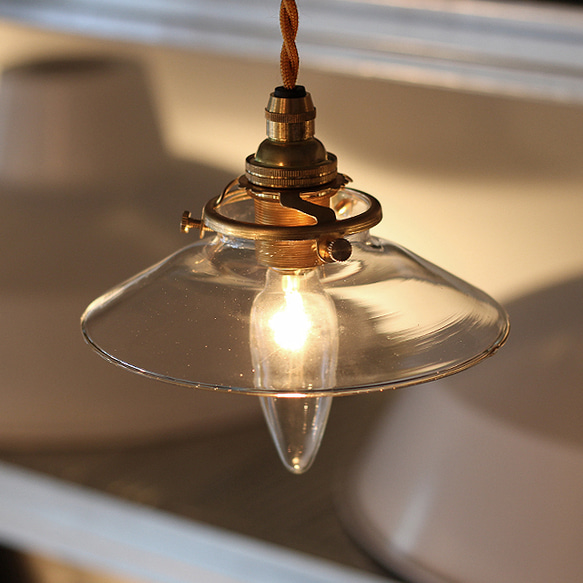 Mini Glass Shade Lamp（BR） 2枚目の画像
