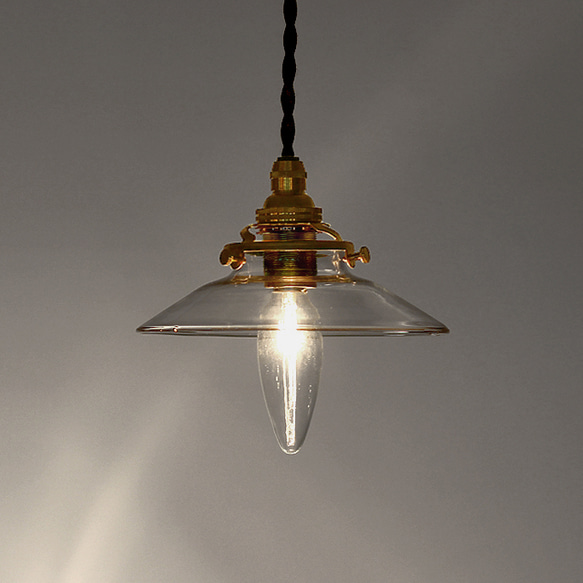 Mini Glass Shade Lamp（BK） 1枚目の画像