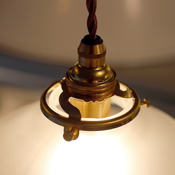 moco 様専用ページ Mini Frosted Glass Shade Lamp （BR）コード長＝110cm×4 3枚目の画像
