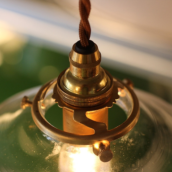 Naoko 様専用ページ  Mini Glass Shade Lamp（BR）100cm 3枚目の画像