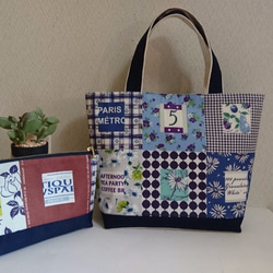 小関鈴子さんの生地を使った爽やかトート トートバッグ miri-garden