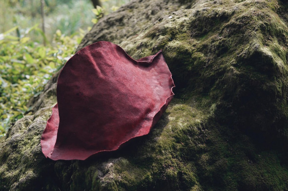 皮革楓葉帽 | 漁夫帽 | 遮陽帽 | 限量手工製作 | 楓葉紅 第3張的照片