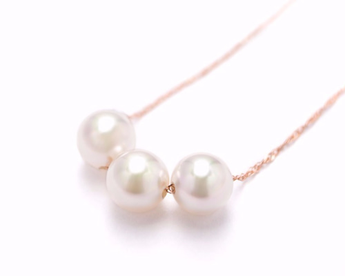 【最高峰】アコヤ　本真珠　パール　ネックレス　花珠クラス　3連 最高峰】アコヤ 本真珠 パール ネックレス 花珠クラス 3連 最高峰