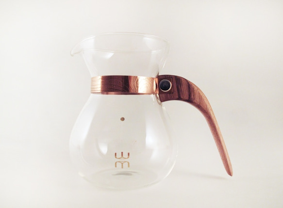 「露 La Rosée」ウッド質感のコーヒーポット – シンプルモデル－胡桃の木－注文してから制作 1枚目の画像