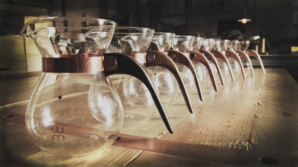 「露 La Rosée」ウッド質感のコーヒーポット – シンプルモデル－カエデ－注文してから制作 4枚目の画像