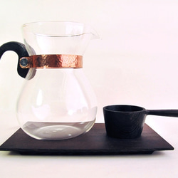 「露‧La Rosee」木質手感咖啡壺組-經典收藏版-鐵刀木組--接單製作 第1張的照片