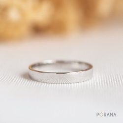 14Kゴールドシンプルな古典的なリング, 3mm ワイド, スタッキングリング, 結婚指輪, 純金 3枚目の画像