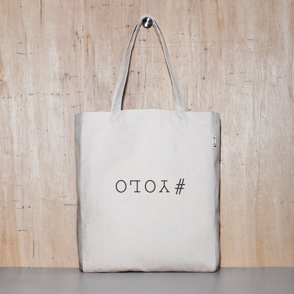 1day1bag #YOLO Canvas Tote Bag - 2 size 2枚目の画像