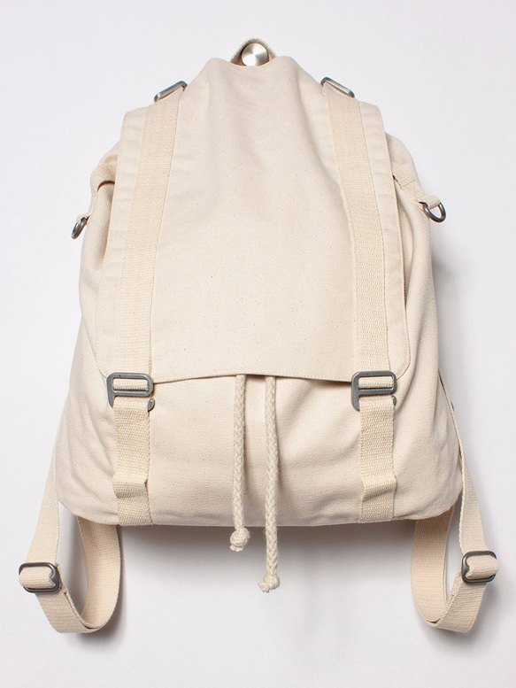 1day1bag Natural White Multiple Way Backpack Shoulder Bag 5枚目の画像