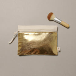 1day1bag (L) Gold Cosmetic Pouch / Laybag 1枚目の画像