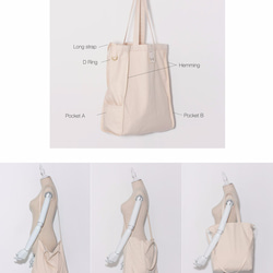 客製兩種背法大帆布包 英法日韓文 可選字體顏色位置 自己設計 送禮有趣 1day1bag 第6張的照片