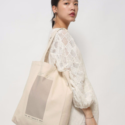 1day1bag The Dry Concrete Gray Canvas Tote Bag - 2 size 2枚目の画像