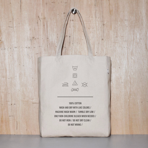 1*3様 ALWAYTH - CANVAS TOTE カラー 生成り 1day1bag Wash Care Label Canvas Tote Bag - 3 color & 2 size