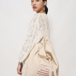 1day1bag Wash Care Label Canvas Tote Bag - 3 color & 2 size 5枚目の画像