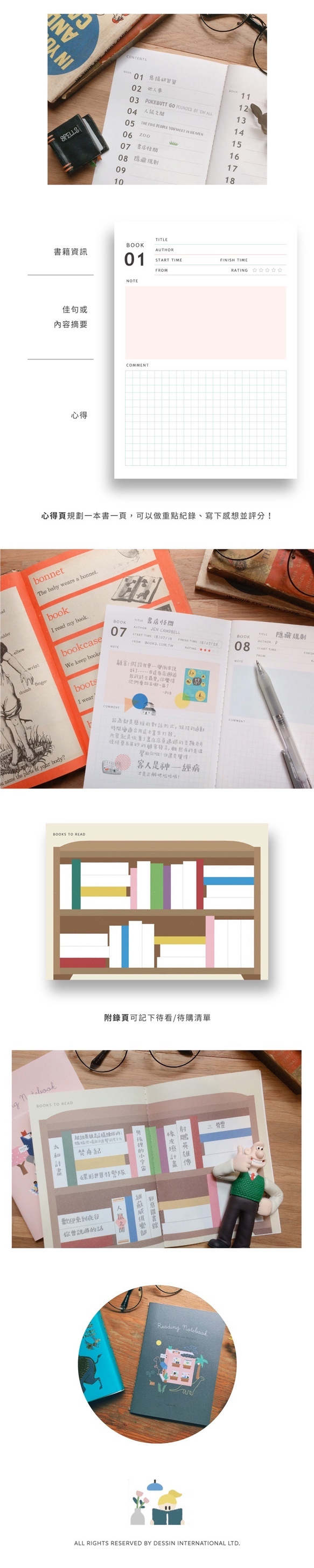 Dimanche Notepad NOTEBOOK Series Notepad [食品]ライトブルー 6枚目の画像